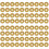 80Pcs Lightweight Golden Plastic Binder Rings for Planner Book Binding 5