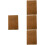 4Pcs Coffee Colored Paper Planner Notebook for Daily Writing Use 8
