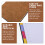 4Pcs Coffee Colored Paper Planner Notebook for Daily Writing Use 11