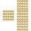 80Pcs Lightweight Golden Plastic Binder Rings for Planner Book Binding 6
