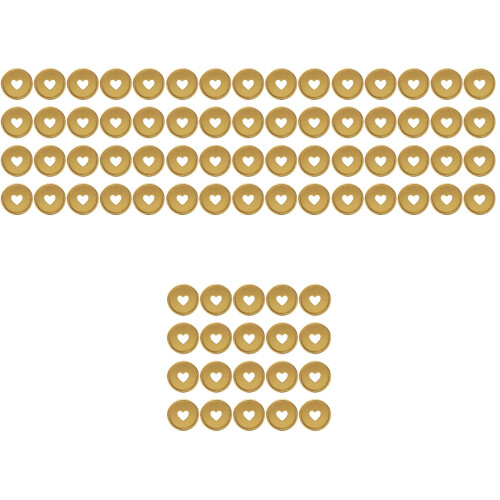 80Pcs Lightweight Golden Plastic Binder Rings for Planner Book Binding 2
