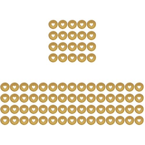 80Pcs Lightweight Golden Plastic Binder Rings for Planner Book Binding 1