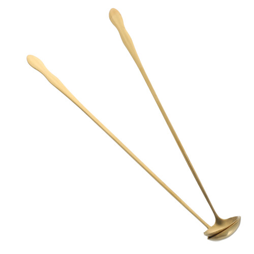 10 Pcs Stainless Steel Long Handle Soup Spoon Ladle Teaspoon 2