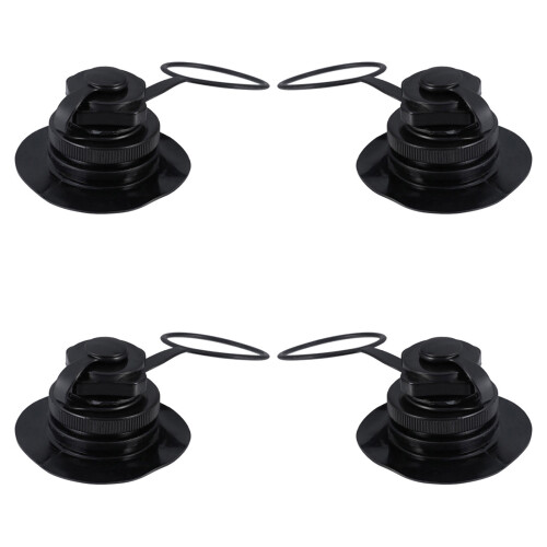 8Pièces Valve D'air À Spirale Noire Pour Gonflables