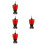 4Pièces Brosses Pour Perceuse Rouges En PP Nettoyage Maison Auto 8
