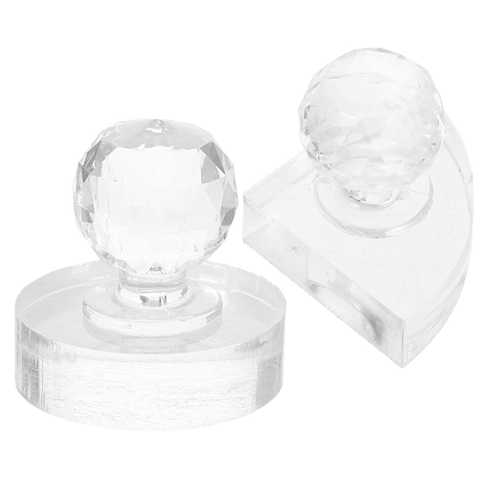 Inoomp 10Pcs Clear Acrylic Eye Shadow Palette Repairing Press Tool