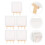 5Ensembles Mini Chevalets Bois Toile Multi Pour DIY Exposition 4