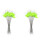 2 Sets Fishing Float Cork At Night Plastic 2