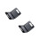 2Pcs Electric Mini Sandwich Maker Grill Non-Stick Pan With 4
