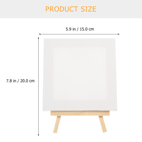 5Ensembles Mini Chevalets Bois Toile Multi Pour DIY Exposition 1