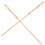 4Pièces Bâtons En Bois Bords Arrondis Pour Éventail DIY Marron 3