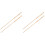 4Pièces Bâtons En Bois Bords Arrondis Pour Éventail DIY Marron 4