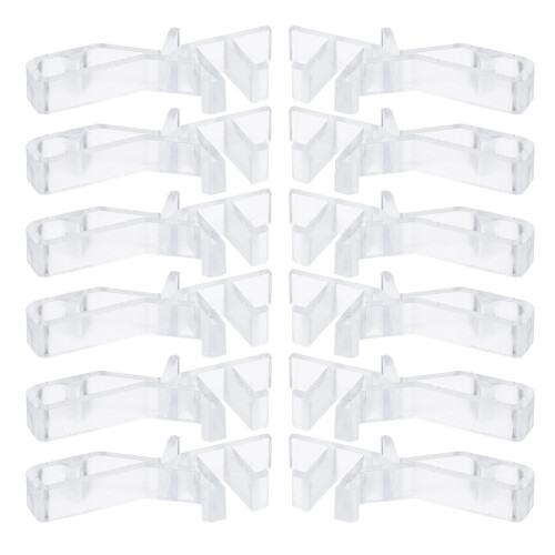 60Pcs Plastic Blinds Replacement Clips with Clear Design for Home 2