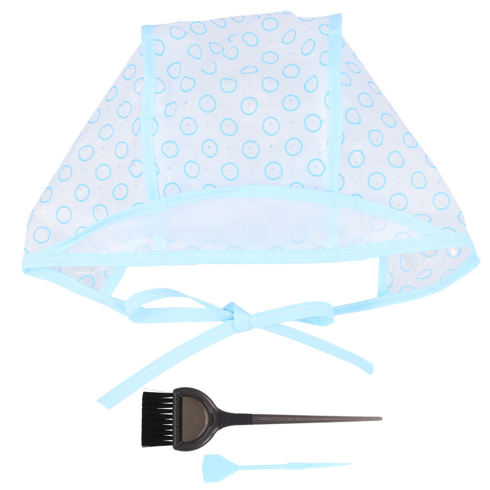 Inoomp Blue 8Pcs Hair Dyeing Brush And Highlight Cap Kit For Professional And Diy