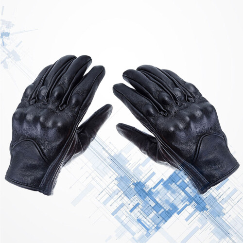 Protection Noir Cuir Hiver Tactile Résistant 1