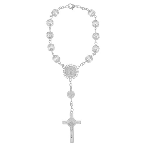 2Pièces Décoration Suspendue Croix Aluminium Argent Pour 1