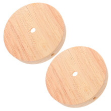 10 Pcs Solid Wood 120mm Lamp Base For Vintage Desk Light Decor