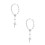 2Pièces Décoration Suspendue Croix Aluminium Argent Pour 4