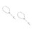 2Pièces Décoration Suspendue Croix Aluminium Argent Pour 5