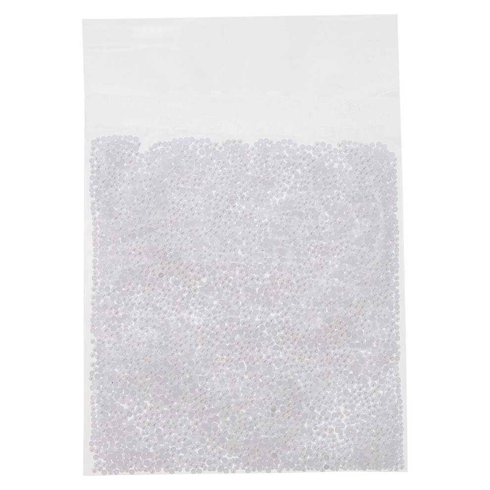Aboofan White 50000Pcs Manicure Tools Plastic Nail Charms Diy Nail Ornament