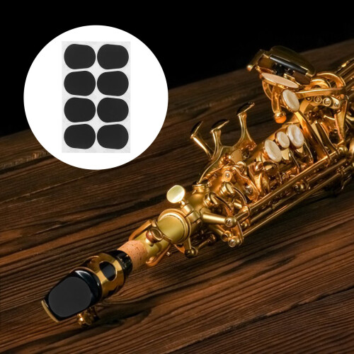 Coussinets Embouchure Saxophone Silicone Noir Anti-Vibration 2
