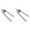 2 Pcs Wrench Adjustable Accessories Stainless Steel 2