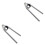 2 Pcs Wrench Adjustable Accessories Stainless Steel 3