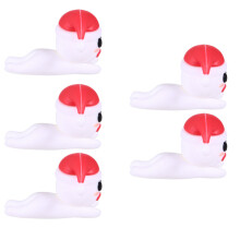 10Pcs White Silicone USB Cable Protective Covers Snowman Shape Durable