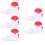 10Pcs White Silicone USB Cable Protective Covers Snowman Shape Durable 1