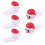 10Pcs White Silicone USB Cable Protective Covers Snowman Shape Durable 2