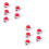 10Pcs White Silicone USB Cable Protective Covers Snowman Shape Durable 9