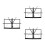 3Pcs Black Desktop Music Stand Foldable Portable Sheet Holder 4