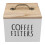 2Pcs Portable White Wooden Tea Organizer Box for Kitchen Coffee Candy 3