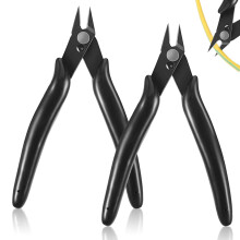Electronic Wire Cutters, Multifunctional Tools for Circuit Boards & Plastic Products, Micro Wire Cutter Set with Angled Cutting Edges for Clean