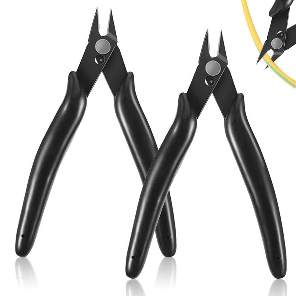 Diagonal Cutters, Precision Electronic Flush Cutters For Multifunctional Use, 2Pcs Ergonomically Designed Wire Snips With Ultra Sharp Blades 9405630809510