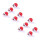 10Pcs White Silicone USB Cable Protective Covers Snowman Shape Durable 8