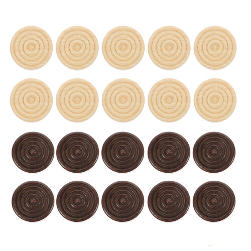 192Pcs Durable Backgammon Chessman Wooden Pieces Assorted Color Toy