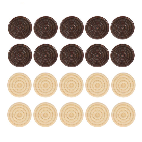192Pcs Durable Backgammon Chessman Wooden Pieces Assorted Color Toy 1