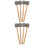 8Pcs Percussion Drumsticks Wood Handle Grey for Bass Drum Mallets 6
