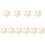 10Pcs Light Brown Wooden Handmade Paper Frame with Reusable Mesh 7