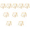 10Pcs Light Brown Wooden Handmade Paper Frame with Reusable Mesh 10