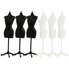 12 Pcs Mini Mannequin Model Doll Dress Clothing Stand Skirt Display