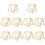 10Pcs Light Brown Wooden Handmade Paper Frame with Reusable Mesh 5