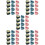 60Pcs Towel Plugs Self-Adhesive Punch- Hooks 8