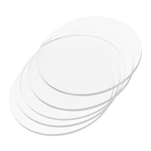 15Pcs Clear Acrylic Round Boards Lightweight Acrylic Sheet for DIY 2