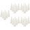 30Pcs Smooth White Foam Cones for DIY Decorations and Craft Projects 5