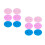 2Pcs Reusable Silicone Mug Lid Covers for Leak-Proof Cup Seal Assorted 8
