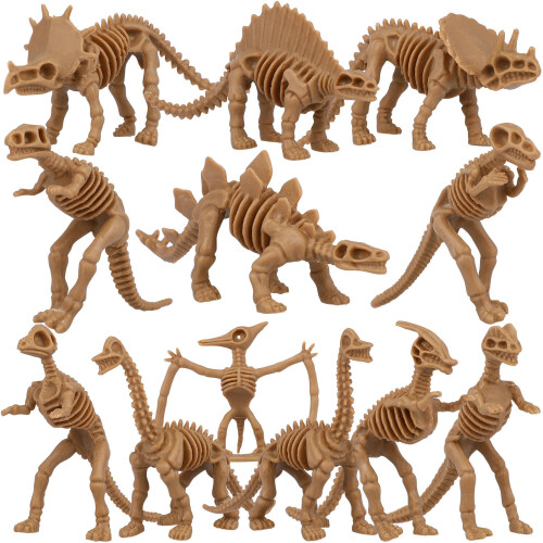 24 Pcs Simulation Dinosaur Bones Toys Skeleton Models Assorted Figures 1
