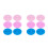 2Pcs Reusable Silicone Mug Lid Covers for Leak-Proof Cup Seal Assorted 7
