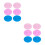 2Pcs Reusable Silicone Mug Lid Covers for Leak-Proof Cup Seal Assorted 10